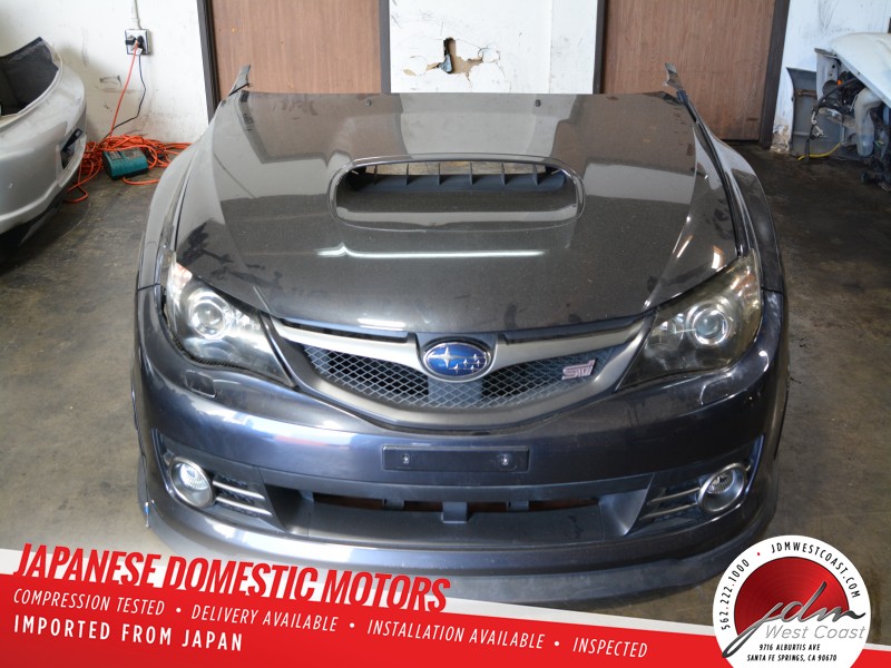 Jdm 08 14 Subaru Wrx Sti Ver10 Grb Grf Nose Cut Hood Fenders Conversion Ebay