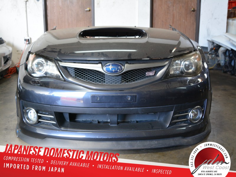 Jdm 08 14 Subaru Wrx Sti Ver10 Grb Grf Nose Cut Hood Fenders Conversion Ebay