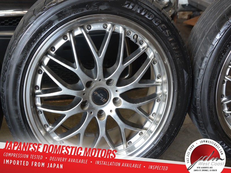 中古ホイール4本セットMONZA JAPAN WARWIC SPORTS 18インチ 7.5J